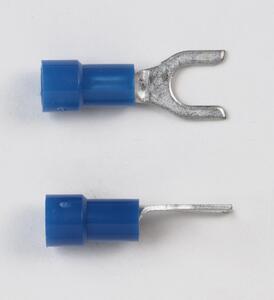 16-14 VINYL SPADE TERMINAL - STUD SIZE - #6